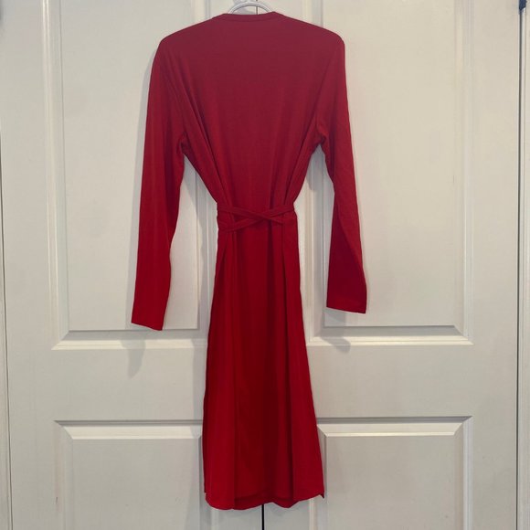 Red Wrap Dress - Picture 3 of 5